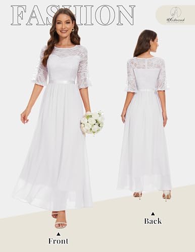 Wedtrend Floral Lace Prom Dress for Teens