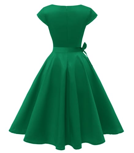 Kingfancy Women's 1950s Vintage Swing Cocktail Dress