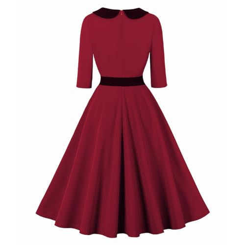 IWEMEK Classic 1950s Square Neck Cocktail Dress