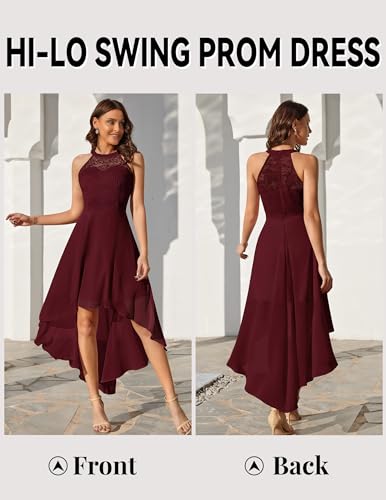 Wedtrend Women's Floral Lace Swing Dress for Prom & Bridesmaids