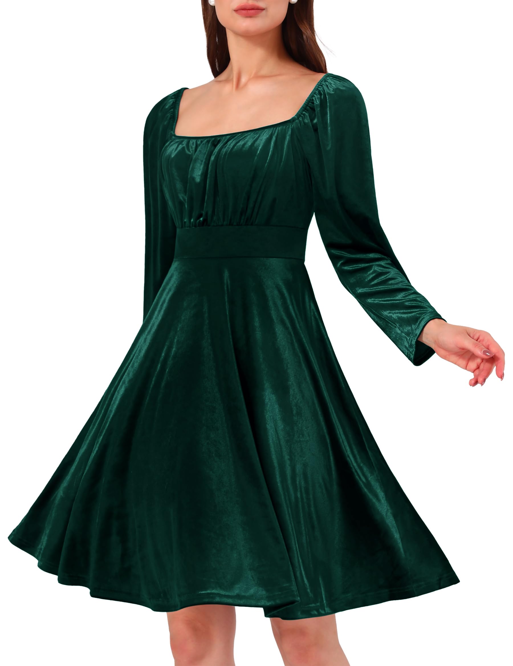 Elegant Off-Shoulder Velvet A-Line Bridesmaid Dress for Winter Weddings