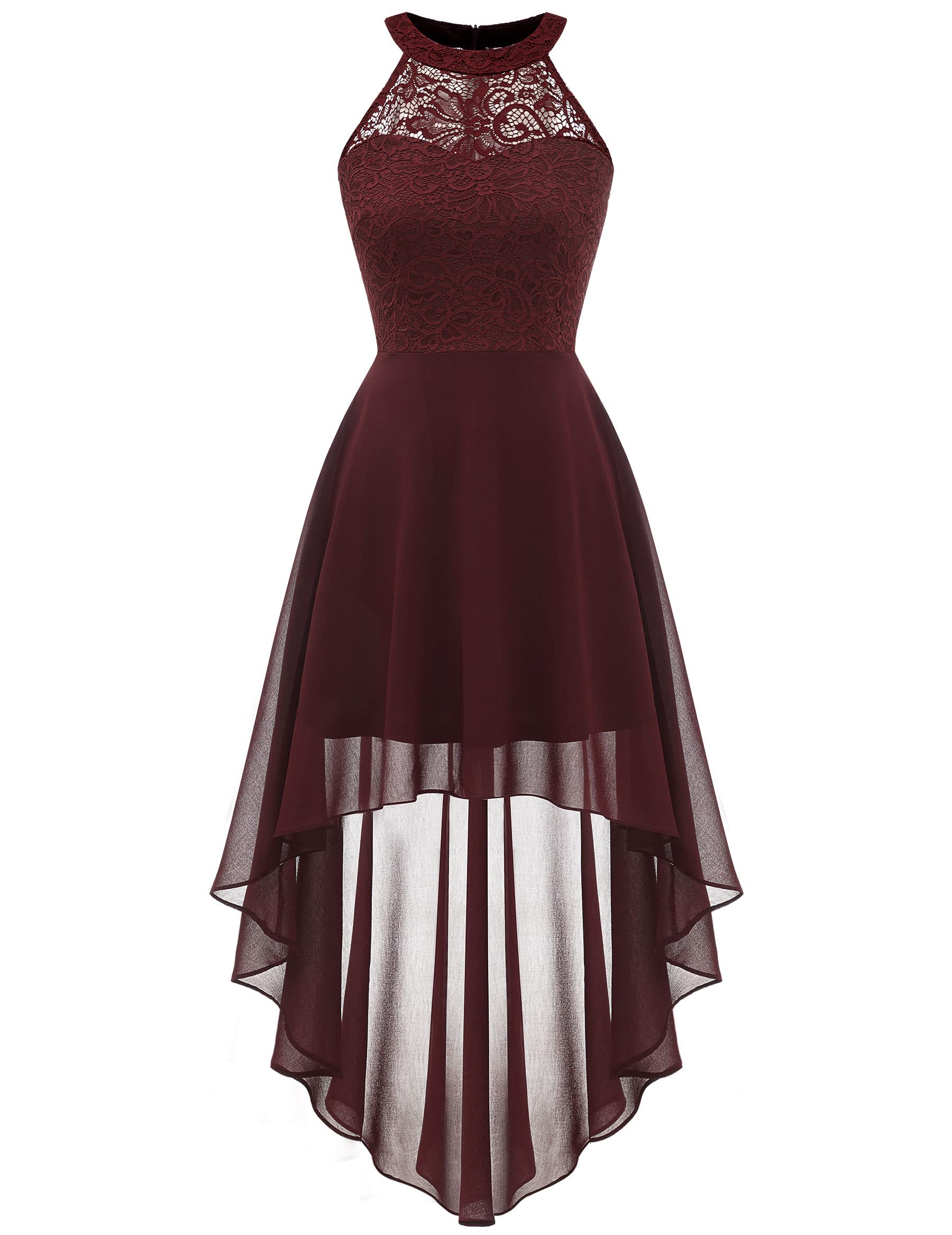 Wedtrend Women's Floral Lace Swing Dress for Prom & Bridesmaids